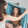 Picture of NEWCOSPLAY Super Soft Queen Blanket Light Blue Premium Silky Flannel Fleece Leaves Pattern Lightweight Bed Blanket All Season Use (Light Blue, Queen(90"x90"))