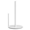 Picture of Paper Towel Holder White Kitchen Roll Holder, Paper Towel Holder for Kitchen Roll Organize, Countertop Roll Dispenser with Weighted Base