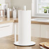 Picture of Paper Towel Holder White Kitchen Roll Holder, Paper Towel Holder for Kitchen Roll Organize, Countertop Roll Dispenser with Weighted Base