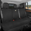 Picture of Cat® Flexfit™ Seat Cover for Cars Trucks SUV, Zipper Split Rear Bench Protector with Durable Canvas Material, Interior Cover in Black