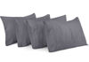 Picture of Utopia Bedding Standard Pillow Cases - Pack of 4 - Envelope Closure - Soft Brushed Microfiber Fabric - Shrinkage and Fade Resistant Pillow Covers Standard Size 20 X 26 Inches (Standard, Grey)