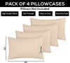 Picture of Utopia Bedding Queen Pillow Cases - Pack of 4 - Envelope Closure - Soft Brushed Microfiber Fabric - Shrinkage and Fade Resistant Pillow Covers Queen Size 20 X 30 Inches (Queen, Beige)