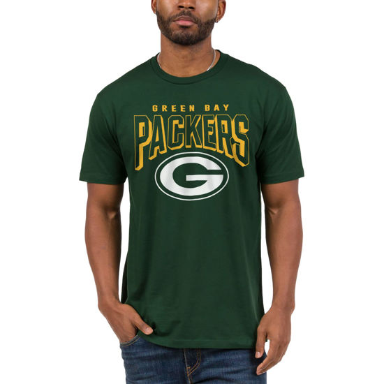 Picture of Junk Food Clothing x NFL - Green Bay Packers - Bold Logo - Unisex Adult Short Sleeve Fan T-Shirt for Men and Women - Size 3X-Large