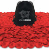 Picture of VKshop 4500 Pack Red Rose Petals,Artificial Roses Flower Petals for Romantic Night,Valentine's Day and Weddings
