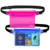 Picture of AiRunTech Waterproof Pouch with Waist Strap (2 Pack) | Beach Accessories Best Way to Keep Your Phone and Valuables Safe and Dry | Perfect for Boating Swimming Snorkeling Kayaking Beach Pool Water Park