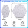 Picture of 18 Pack Hexagon Acoustic Panels, 12" X 10" X 0.4" High Density Sound Absorbing Panels Soundproof Wall Panels For Home Sound proof Insulation Beveled Edge Studio Treatment Tiles (Gray)