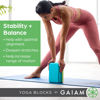 Picture of Gaiam Yoga Block - Supportive Latex-Free Eva Foam - Soft Non-Slip Surface with Beveled Edges for Yoga, Pilates, Meditation - Yoga Accessories for Stability, Balance, Deepen Stretches