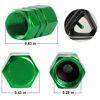 Picture of JUSTTOP Car Tire Valve Stem Caps, 12pcs Air Caps Cover, Universal for Cars, SUVs, Bike, Trucks and Motorcycles-Green