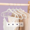 Picture of HOUSE DAY Premium Velvet Hangers, Non-Slip Thin Flocked Felt Hangers, Sturdy Clothes Hangers Heavy Duty Coat Hangers & Suit Hangers, Durable Suit Hangers for Closet Space Saving (40 Pack, White)