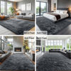 Picture of OLANLY 3x5 Machine Washable Small Bedside Rug, Soft Fluffy Shaggy Rugs for Living Room, Bedroom, Indoor Floor Carpet for Kids Girls and Boys, Preppy Dorms, Nursery, Home Decor Aesthetic, Grey
