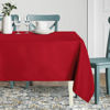 Picture of sancua Rectangle Tablecloth - 54 x 78 Inch - Stain and Wrinkle Resistant Washable Polyester Table Cloth, Decorative Fabric Table Cover for Dining Table, Buffet Parties and Camping, Red