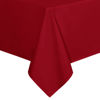 Picture of sancua Rectangle Tablecloth - 90 x 156 Inch - Water Resistant Spill Proof Washable Polyester Table Cloth, Decorative Fabric Table Cover for Dining Table, Buffet Parties and Camping, Red