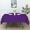 Picture of sancua Rectangle Tablecloth - 60 x 102 Inch - Stain and Wrinkle Resistant Washable Polyester Table Cloth, Decorative Fabric Table Cover for Dining Table, Buffet Parties and Camping, Purple