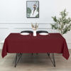 Picture of sancua Rectangle Tablecloth - 70 x 70 Inch - Stain and Wrinkle Resistant Washable Polyester Table Cloth, Decorative Fabric Table Cover for Dining Table, Buffet Parties and Camping, Burgundy