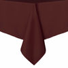 Picture of sancua Rectangle Tablecloth - 90 x 132 Inch - Stain and Wrinkle Resistant Washable Polyester Table Cloth, Decorative Fabric Table Cover for Dining Table, Buffet Parties and Camping, Burgundy