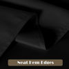 Picture of sancua 10 Pack Black Tablecloth 60 x 84 Inch, Rectangle Table Cloth for 4ft Table - Stain and Wrinkle Resistant Washable Polyester Table Cover for Dining Wedding Banquet Party Buffet Restaurant