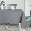 Picture of sancua Rectangle Tablecloth - 90 x 156 Inch - Water Resistant Spill Proof Washable Polyester Table Cloth, Decorative Fabric Table Cover for Dining Table, Buffet Parties and Camping, Light Grey