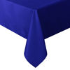 Picture of sancua Rectangle Tablecloth - 70 x 120 Inch - Stain and Wrinkle Resistant Washable Polyester Table Cloth, Decorative Fabric Table Cover for Dining Table, Buffet Parties and Camping, Royal Blue