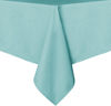 Picture of sancua Rectangle Tablecloth - 60 x 102 Inch - Stain and Wrinkle Resistant Washable Polyester Table Cloth, Decorative Fabric Table Cover for Dining Table, Buffet Parties and Camping, Turquoise