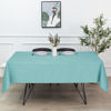 Picture of sancua Rectangle Tablecloth - 60 x 120 Inch - Stain and Wrinkle Resistant Washable Polyester Table Cloth, Decorative Fabric Table Cover for Dining Table, Buffet Parties and Camping, Turquoise