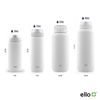Picture of Ello Cooper 18oz Kids Stainless Steel Water Bottle with Straw and Carry Handle, Double Walled and Vacuum Insulated Metal, Leak Proof Locking Lid with Soft Silicone Spout, Reusable, BPA Free, White
