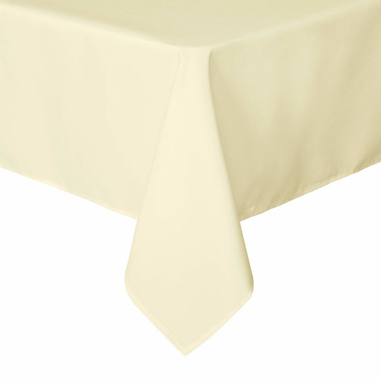 Picture of sancua Rectangle Tablecloth - 70 x 108 Inch - Stain and Wrinkle Resistant Washable Polyester Table Cloth, Decorative Fabric Table Cover for Dining Table, Buffet Parties and Camping, Beige