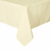 Picture of sancua Rectangle Tablecloth - 90 x 132 Inch - Water Resistant Spill Proof Washable Polyester Table Cloth, Decorative Fabric Table Cover for Dining Table, Buffet Parties and Camping, Beige