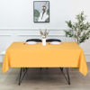 Picture of sancua Rectangle Tablecloth - 60 x 60 Inch - Stain and Wrinkle Resistant Washable Polyester Table Cloth, Decorative Fabric Table Cover for Dining Table, Buffet Parties and Camping, Gold
