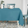 Picture of sancua Rectangle Tablecloth - 60 x 120 Inch - Stain and Wrinkle Resistant Washable Polyester Table Cloth, Decorative Fabric Table Cover for Dining Table, Buffet Parties and Camping, Teal