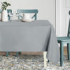 Picture of sancua Rectangle Tablecloth - 60 x 102 Inch - Stain and Wrinkle Resistant Washable Polyester Table Cloth, Decorative Fabric Table Cover for Dining Table, Buffet Parties and Camping, Silver Grey