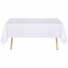 Picture of sancua Rectangle Tablecloth - 90 x 132 Inch - Water Resistant Spill Proof Washable Polyester Table Cloth, Decorative Fabric Table Cover for Dining Table, Buffet Parties and Camping, White