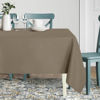Picture of sancua Square Tablecloth - 60 x 60 Inch - Stain and Wrinkle Resistant Washable Polyester Table Cloth, Decorative Fabric Table Cover for Dining Table, Buffet Parties and Camping, Taupe