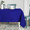 Picture of sancua Rectangle Tablecloth - 60 x 84 Inch - Stain and Wrinkle Resistant Washable Polyester Table Cloth, Decorative Fabric Table Cover for Dining Table, Buffet Parties and Camping, Blue