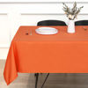 Picture of sancua Rectangle Tablecloth - 54 x 108 Inch - Stain and Wrinkle Resistant Washable Polyester Table Cloth, Decorative Fabric Table Cover for Dining Table, Buffet Parties and Camping, Orange
