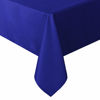 Picture of sancua Rectangle Tablecloth - 90 x 156 Inch - Water Resistant Spill Proof Washable Polyester Table Cloth, Decorative Fabric Table Cover for Dining Table, Buffet Parties and Camping, Royal Blue