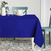Picture of sancua Rectangle Tablecloth - 90 x 156 Inch - Water Resistant Spill Proof Washable Polyester Table Cloth, Decorative Fabric Table Cover for Dining Table, Buffet Parties and Camping, Royal Blue