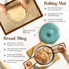 Picture of 9" Round and 10" Oval Banneton Bread Proofing Baskets and Sourdough Bread Baking Supplies, A Complete Sourdough Kit with Bread Lame, Danish Whish, Bowl & Dough Scraper, 2 Bread Slings, and Baking Mat