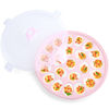 Picture of HANSGO Deviled Egg Carrier with Lid, Pink Deviled Egg Platter with 22 Eggs Devil Egg Trays with Lid for Party Kitchen Supplies