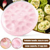 Picture of HANSGO Deviled Egg Carrier with Lid, Pink Deviled Egg Platter with 22 Eggs Devil Egg Trays with Lid for Party Kitchen Supplies