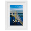 Picture of PEALSN 5x7 Picture Frame, Display Pictures 4 x 6 with Mat or 5 x 7 Without Mat for Wall Mounting Display, Photo Frames, White.