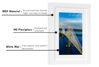 Picture of PEALSN 5x7 Picture Frame, Display Pictures 4 x 6 with Mat or 5 x 7 Without Mat for Wall Mounting Display, Photo Frames, White.