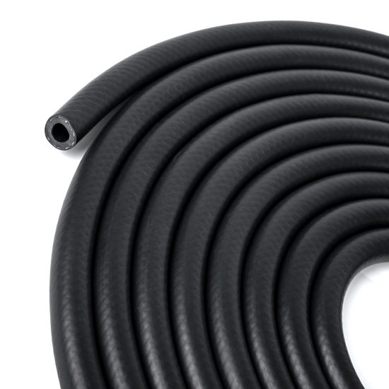 Picture of 5/16 Inch (8mm) ID Fuel Line Hose 16.4FT NBR Rubber Push Lock Hose High Pressure 300PSI for Automotive Fuel Systems Engines
