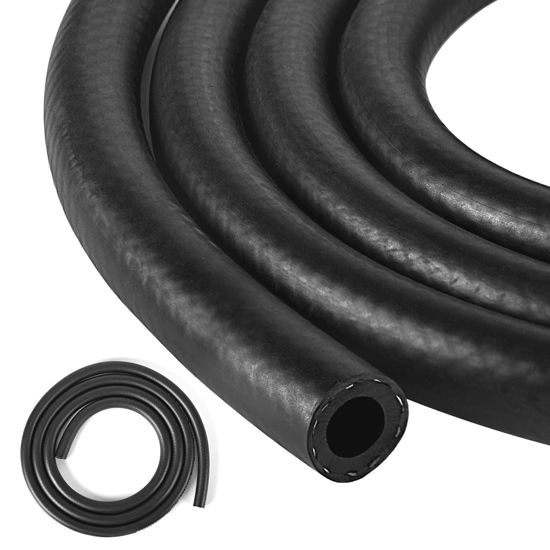 Picture of 3/8 Inch (10mm) ID Fuel Line Hose 6.5FT NBR Rubber Push Lock Hose High Pressure 300PSI for Automotive Fuel Systems Engines
