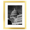 Picture of PEALSN 8.5x11 Picture Frame, Display Pictures 6 x 8 with Mat or 8.5 x 11 Without Mat for Wall Mounting Display, Photo Frames, Gold.