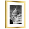 Picture of PEALSN 8.5x11 Picture Frame, Display Pictures 6 x 8 with Mat or 8.5 x 11 Without Mat for Wall Mounting Display, Photo Frames, Gold.