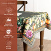 Picture of Maison d' Hermine 100% Cotton Table Cover - 60"x120" Rectangle Decorative Tablecloth - Washable Tablecloths for Dining, Home & Party For Thanksgiving & Christmas - Pumpkin Garden/Dark Green Collection