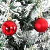 Picture of Emopeak 24Pcs Christmas Balls Ornaments for Xmas Christmas Tree - Shatterproof Christmas Tree Decorations Large Hanging Ball for Holiday Wedding Party Decoration (Red, 1.2"-3.1CM)