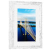Picture of PEALSN 5x7 Picture Frame, Display Pictures 4 x 6 with Mat or 5 x 7 Without Mat for Wall Mounting Display, Photo Frames, Distressed White.