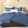 Picture of Litanika Comforters California King Size Ocean Blue, 3 Pieces Lightweight Solid Bedding Set & Collections, All Season Fluffy Bed Set (104x96 Inches Comforter & 2 Pillowcases)