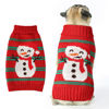 Picture of Christmas Dog Sweaters for Small Large Dogs Girl, Soft Warm Pup Dogs Shirt, Turtleneck Dog Sweaters for Medium Large Dogs, Double Knitting Collar for Outdoors Playing, Warm Dog Cat Clothes Snowman L